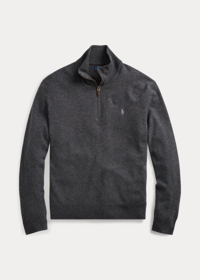 Suéter Polo Ralph Lauren Merino Quarter-Zip Homem 93864-AKDT